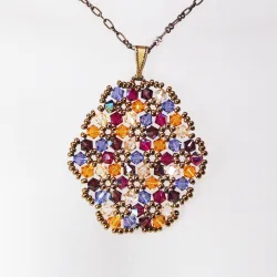 Pendant 40cm - Malvina Oval-Bronze Chain - Pendant 40cm - Laiton bronze